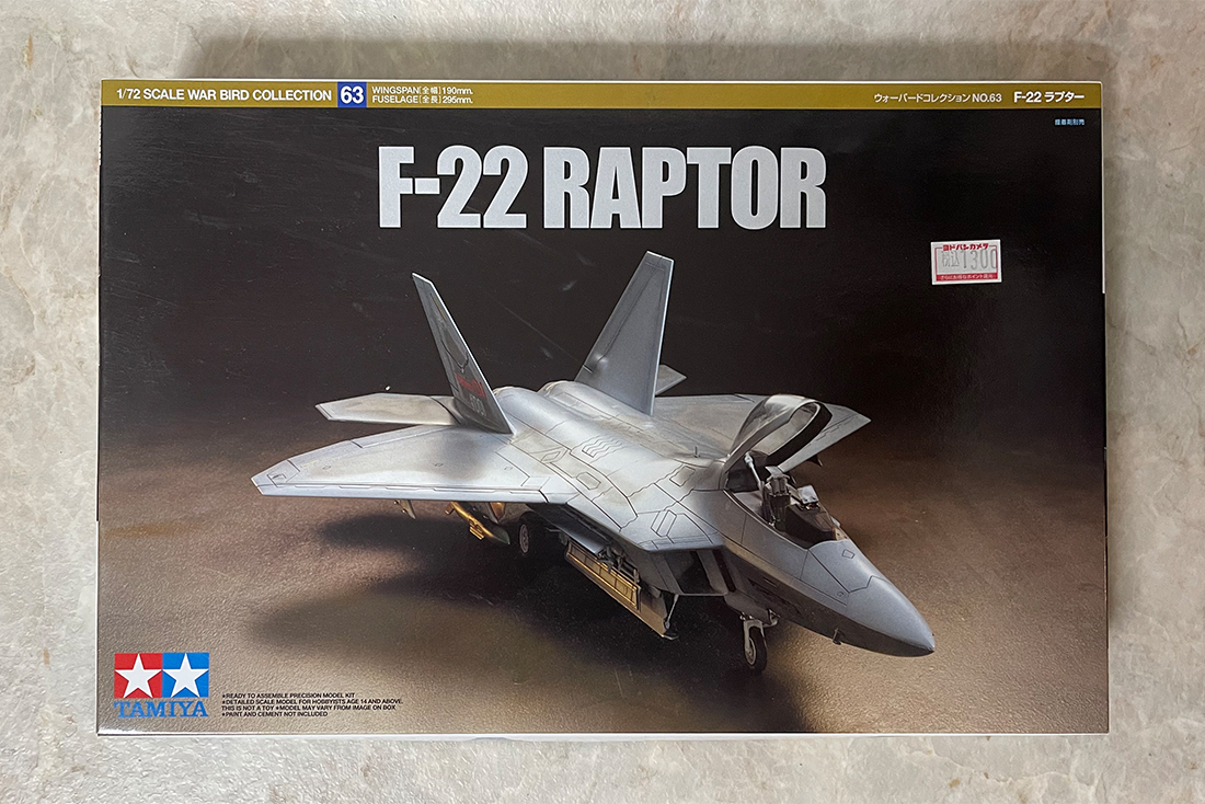 TAMIYA 1/72 F-22 ラプター 未組立 内袋未開封 Ln525 2025年最新