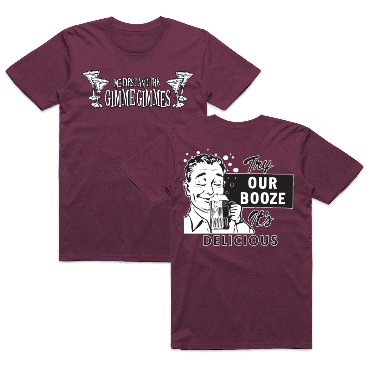 Try Our Booze T-Shirt – Spike and the Gimme Gimmes