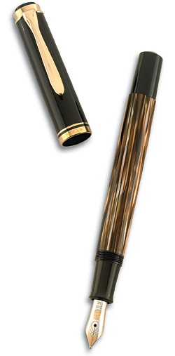 ペリカンM400SE 茶縞B(太字) 小太刀仕様試し書きのみ使用