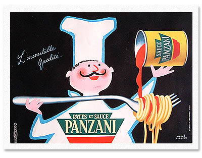 エルベ・モルバン/リトグラフポスターポスター/PANZANI/パンザニ