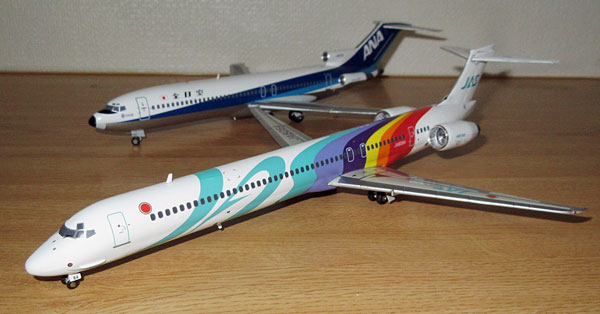 JAS MD−90 1号機から7号機(七人の侍) 1/500 JAS