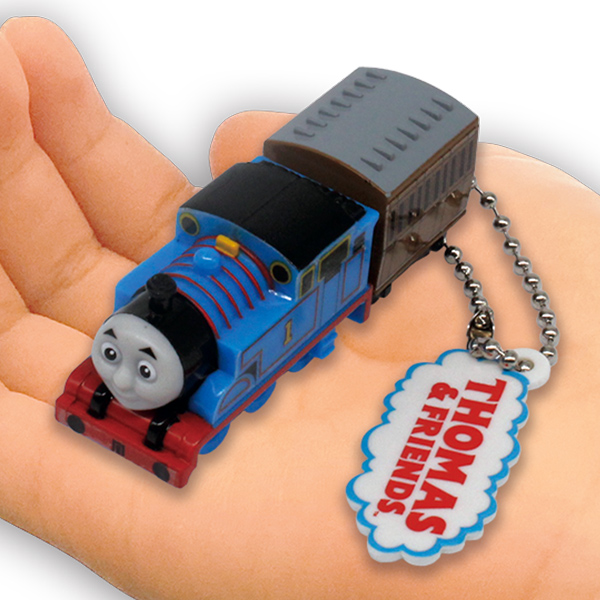 トーマス キーホルダー 消防車 プラ LED点灯 電池交換不可 動作保証