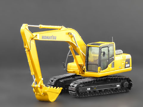 コマツ建機 PC200-8 大隅カッターアタッチメント付き 1/50 コマツ建機