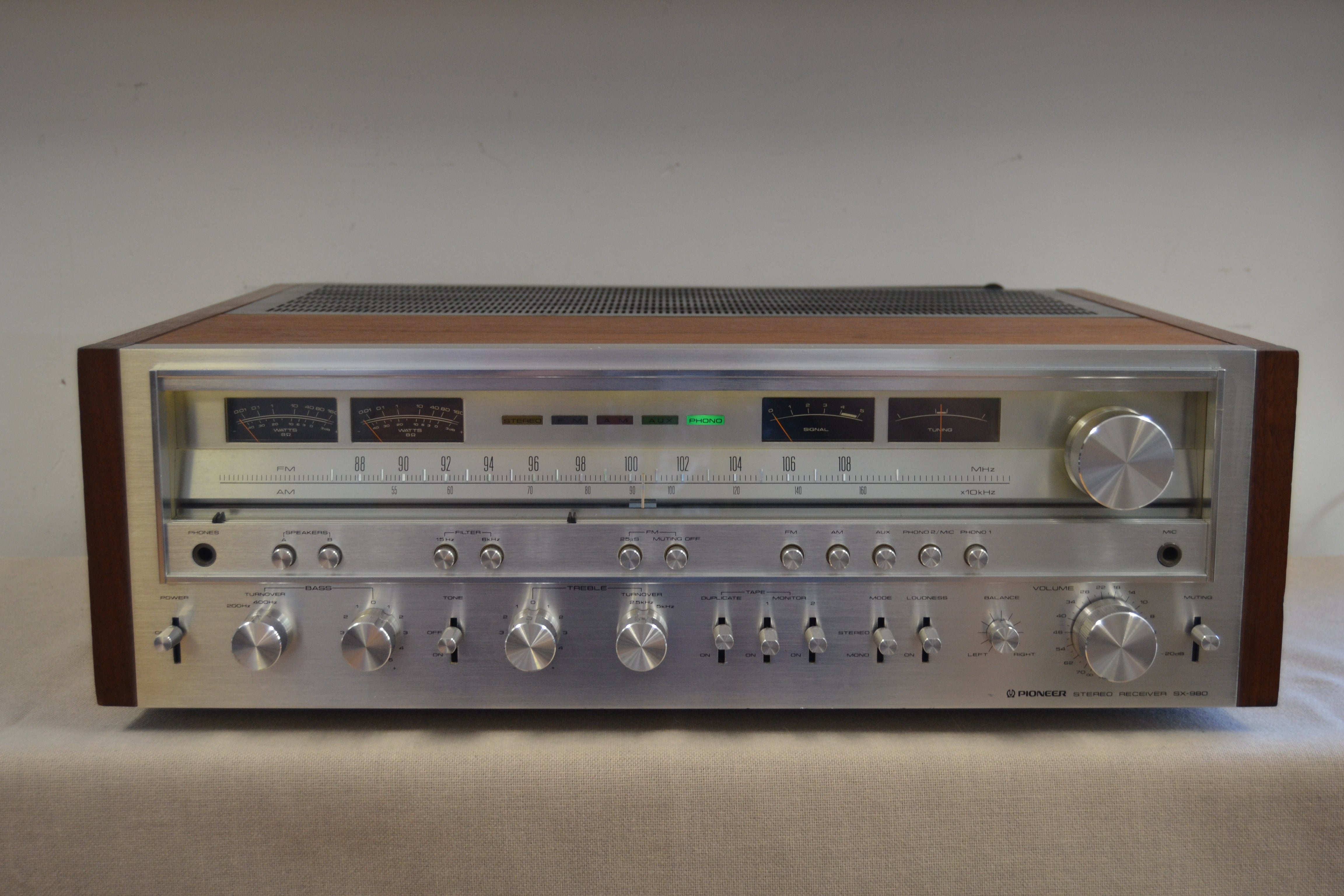 Pioneer SX-980 Stereo Receiver * 80 W RMS * 1978 – The Turntable Store