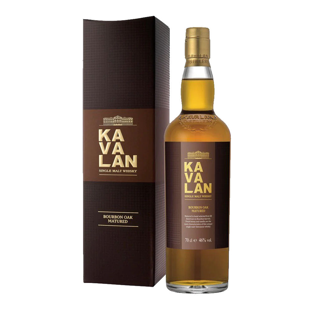 Kavalan Bourbon Oak Matured Single Malt Whisky ABV 46% Vol 70cl