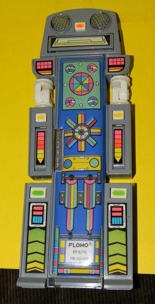 ヴィンテージ ロボット 筆箱 レトロ ROBOT ペンシルボックス FLOMO