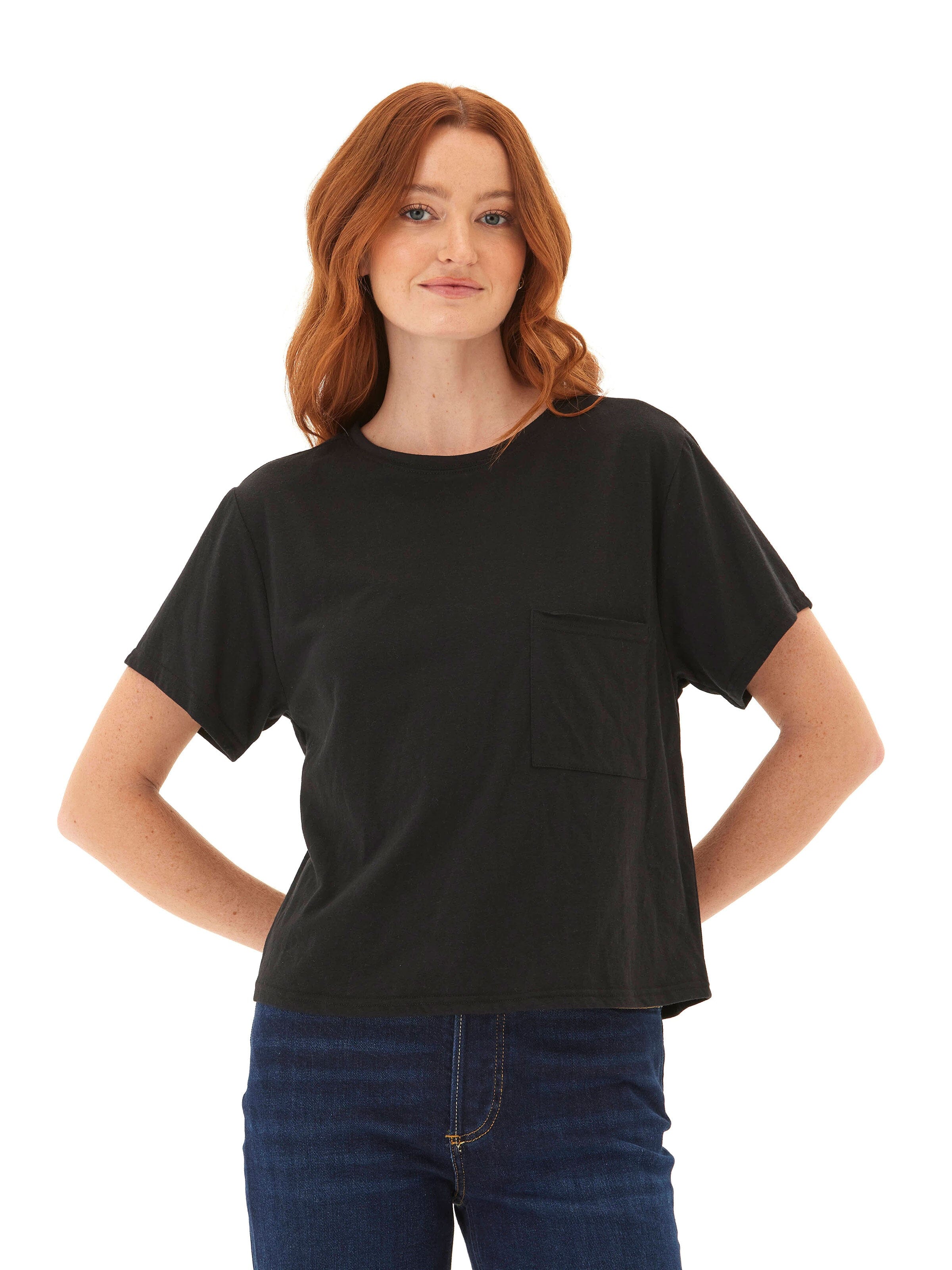 Shelbie Triblend Jersey Pocket Tee – Threads 4 Thought