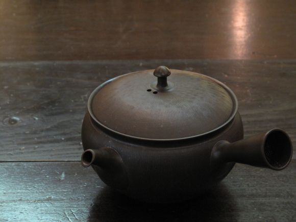 水野陽景 急須 常滑焼 窯変 螺旋文 とこなめ焼 茶道具 水野陽景 急須