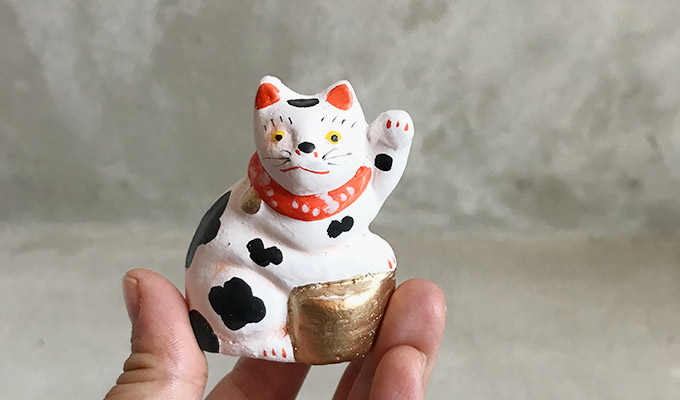 丸〆猫(まるしめのねこ) 今戸焼人形 : 東京キッチュ ユニークな和雑貨