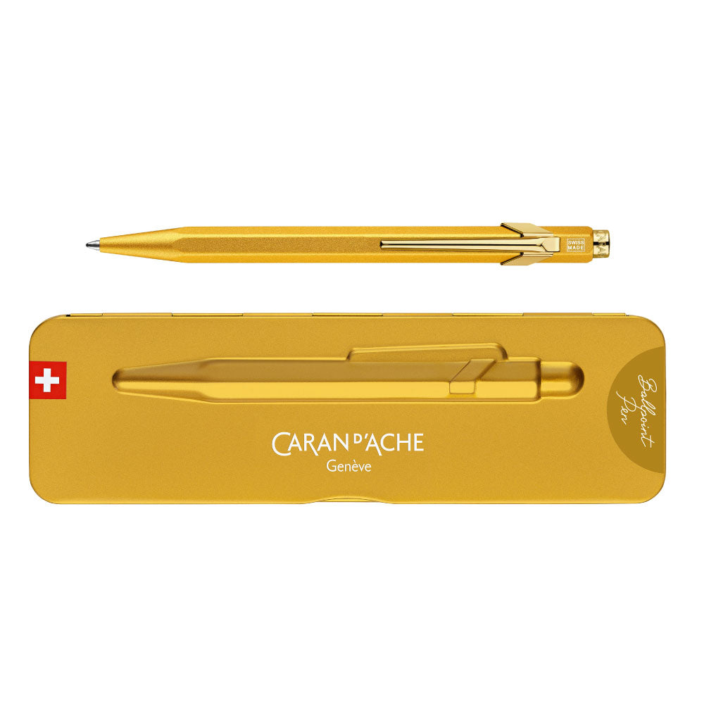 Caran d'Ache 849 カランダッシュ Gift Line ゴールドバー ボールペン