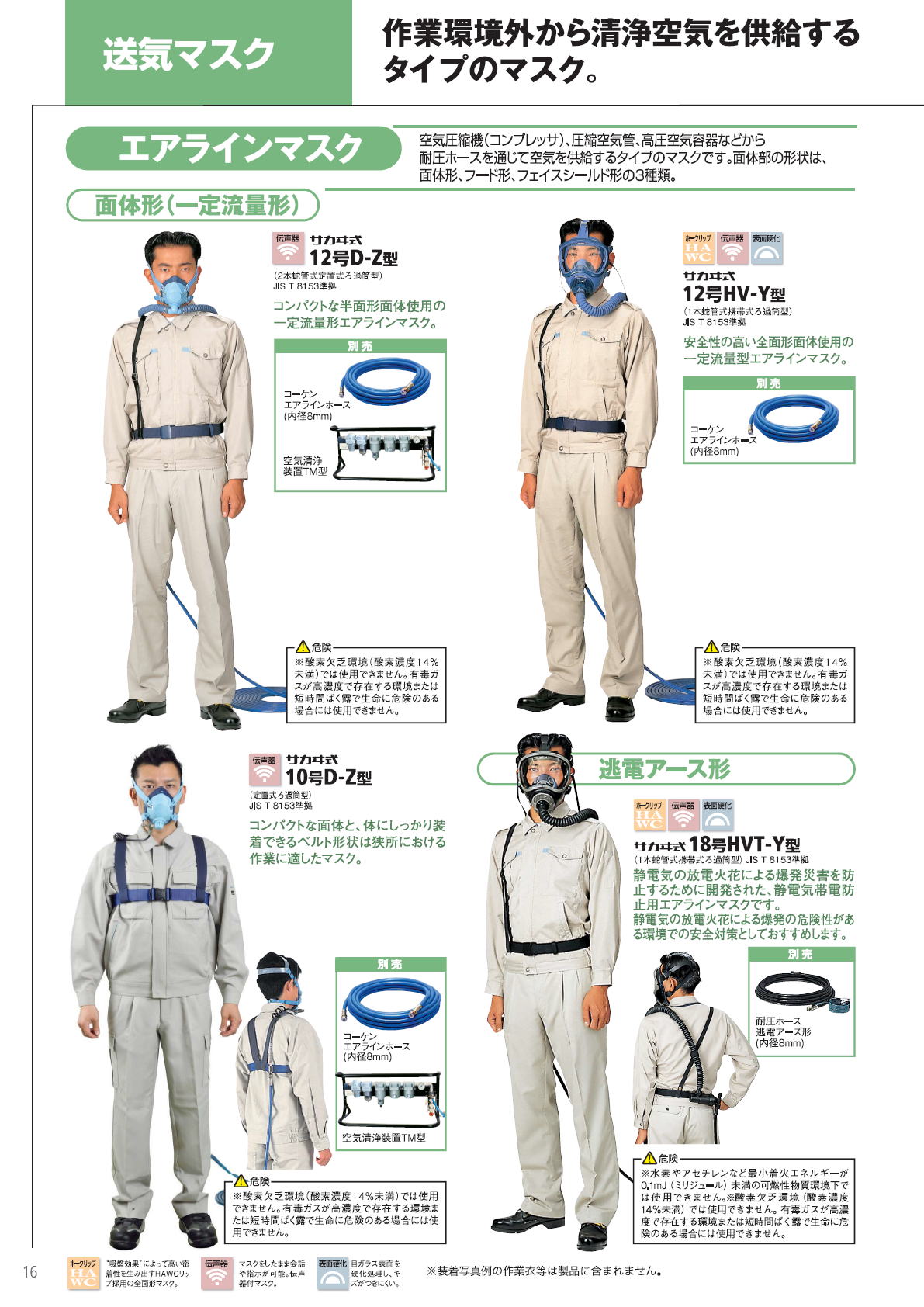 まみKOKEN プレッシャデマンド形エアラインマスク 20mエアライン KOKEN