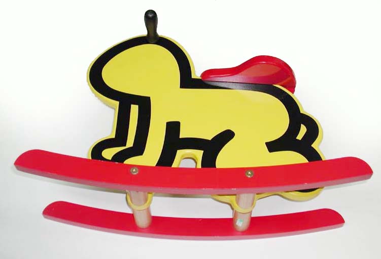 キース・ヘリング の木馬 Keith Haring Wooden horse 【公式通販】