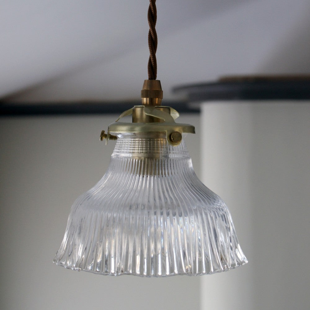 レトロ☆白くて小さなランプシェード(おまけ付き) ペンダントライト