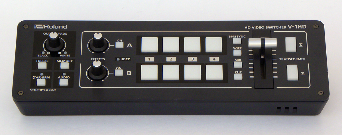 ローランドHDビデオスイッチャーV-1HD 〜HDMI4入力2出力を装備した