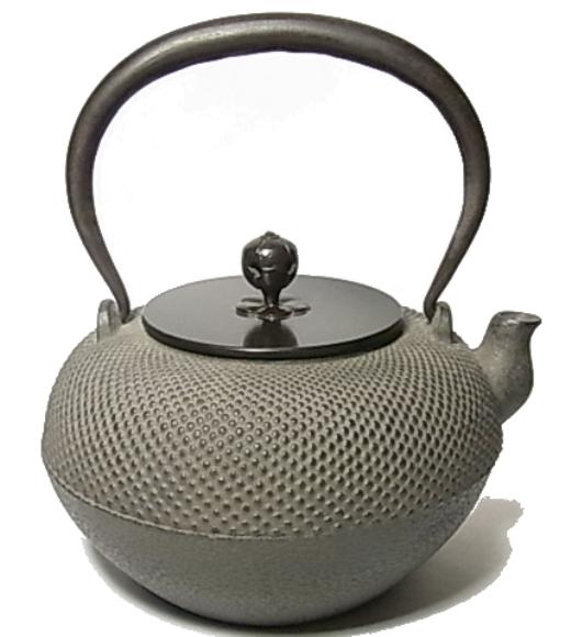 鉄瓶 京鉄瓶 天明あられ 唐銅蓋