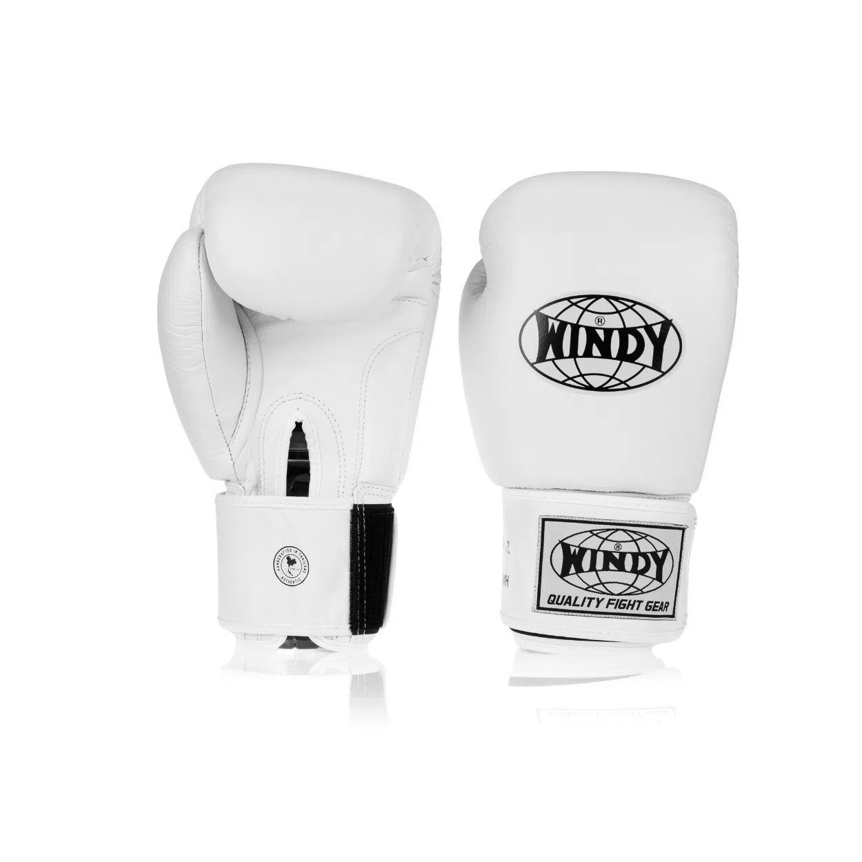 BGVH Classic leather boxing glove - White | Windy Fight Gear ®