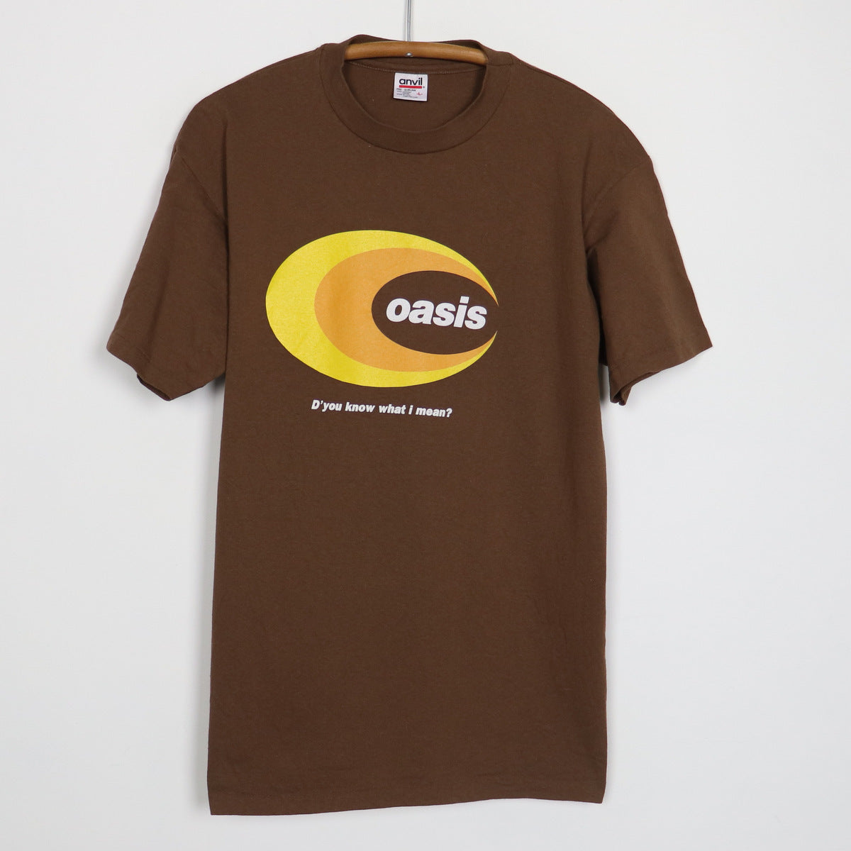 1997 Oasis Be Here Now D'you Know What I Mean Shirt – WyCo Vintage