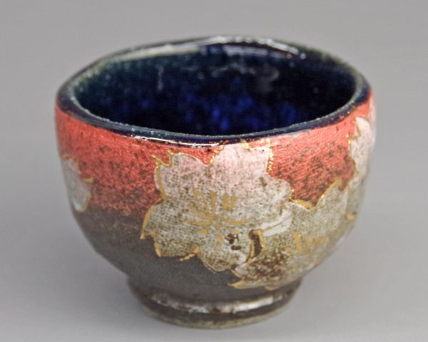 島田恭子 さくら文 陶筥 蓋物 陶箱 箱なし 島田恭子 さくら文 陶筥