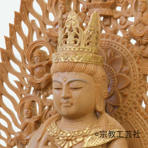 宝冠を頭に載せる大日如来 | 仏壇・仏具・神具 宗教用具の全日本宗教