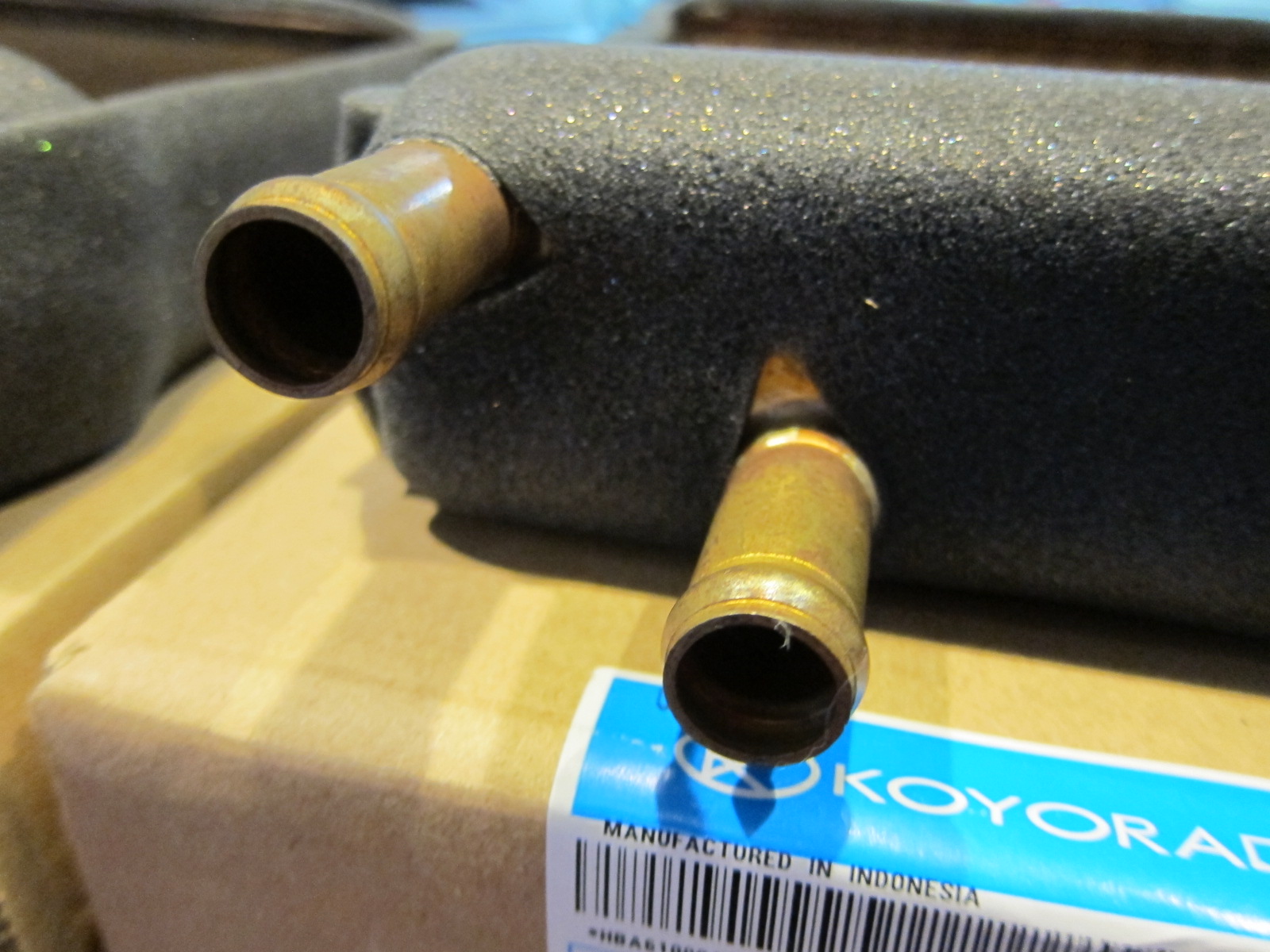 ローバーミニ ヒーターコア JEF10005 ステンレス型 パイプキット 付き