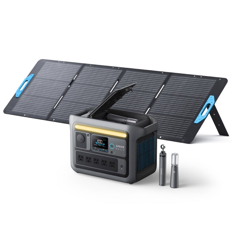 Anker Solix C800 Plus Portable Power Station with Anker Solix