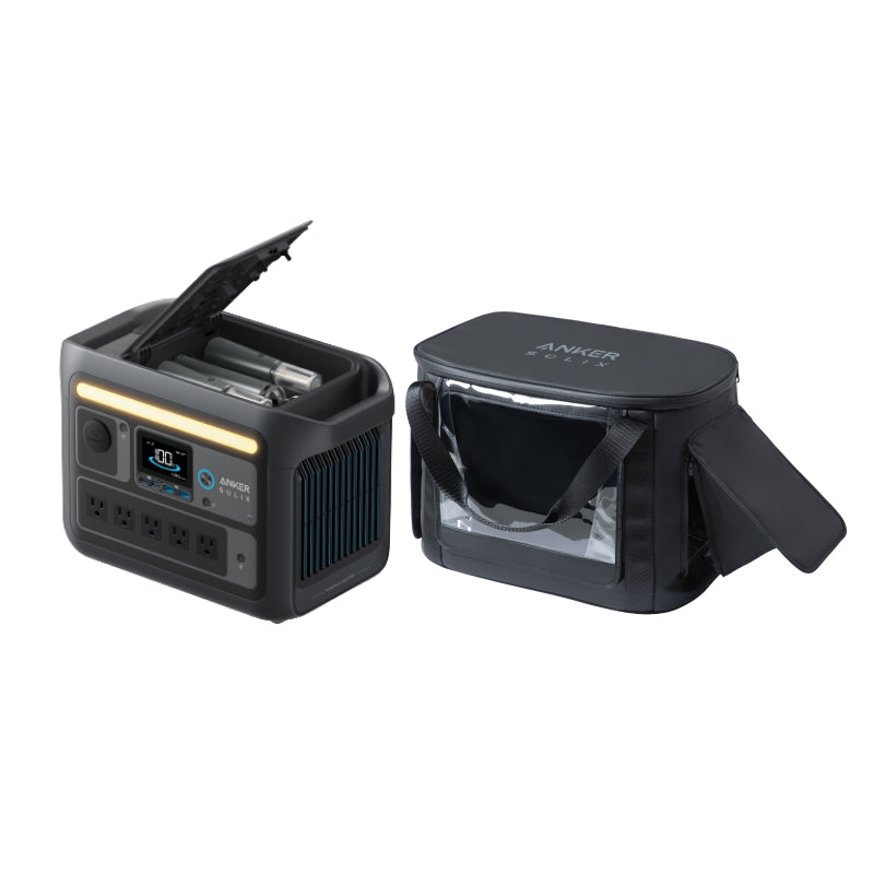 Anker Solix C800 Plus Portable Power Station with Solix C1000