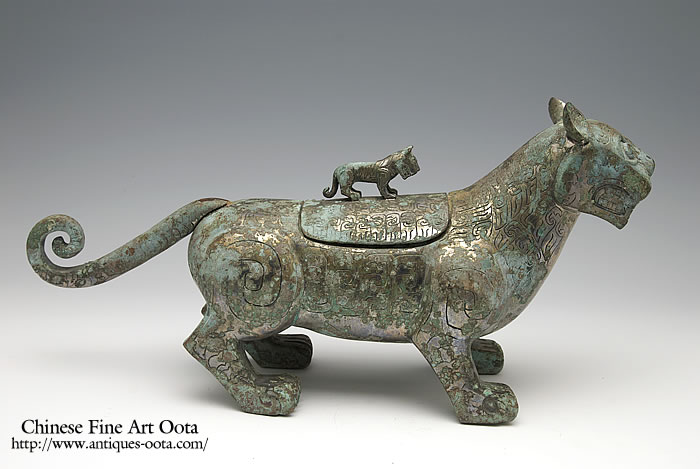 青銅器獣面文方鼎レプリカNO.182