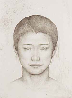 美術館級作品】相笠昌義「見る人」油彩6号 美術館級作品】相笠昌義