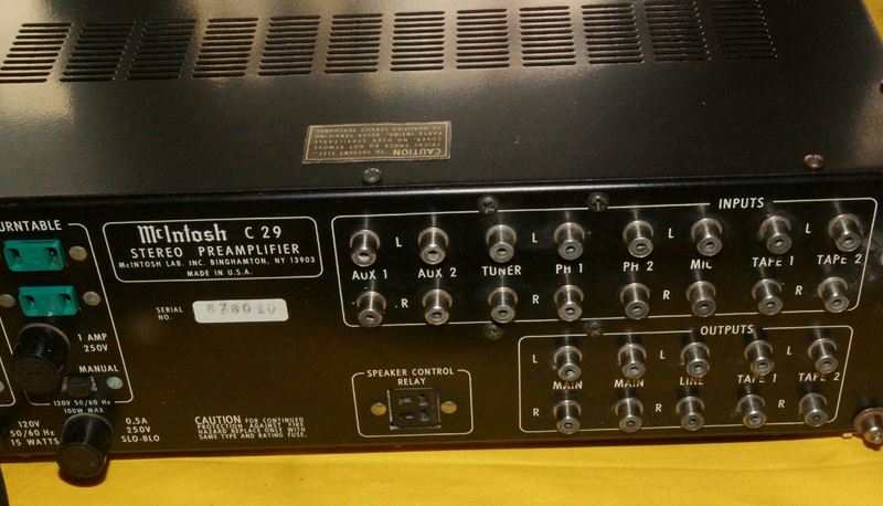 マッキントッシュ McIntosh C29 プリアンプ