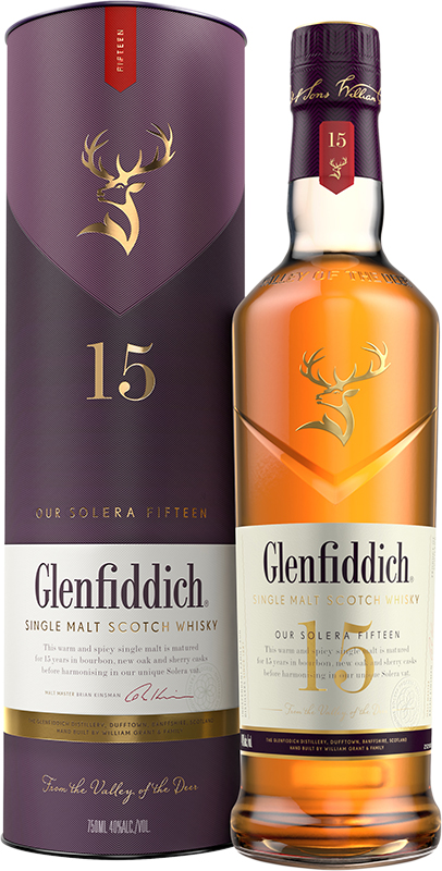 GLENFIDDICH - SOLERA RESERVE 15 YEAR OLD Scottish Whisky / Whiskey