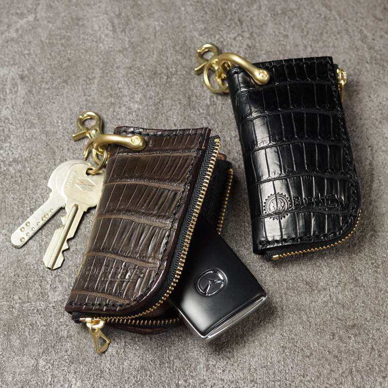 Kawasaki PLAZA 牛革キーホルダー スマートウォレット Kawasaki PLAZA