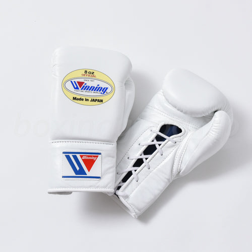 Winning/ウイニング プロ試合用ボクシンググローブ8オンス ホワイト