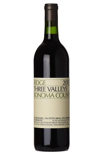 Ridge Three Valleys Zinfandel - Sonoma's Finest Blend