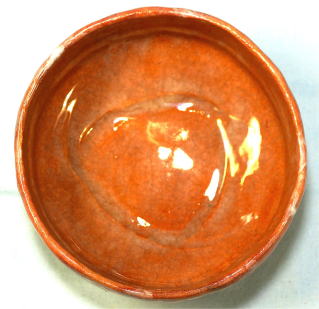 T11茶碗『斑唐津手茶碗』『奥村考山造』共箱抹茶碗茶道具