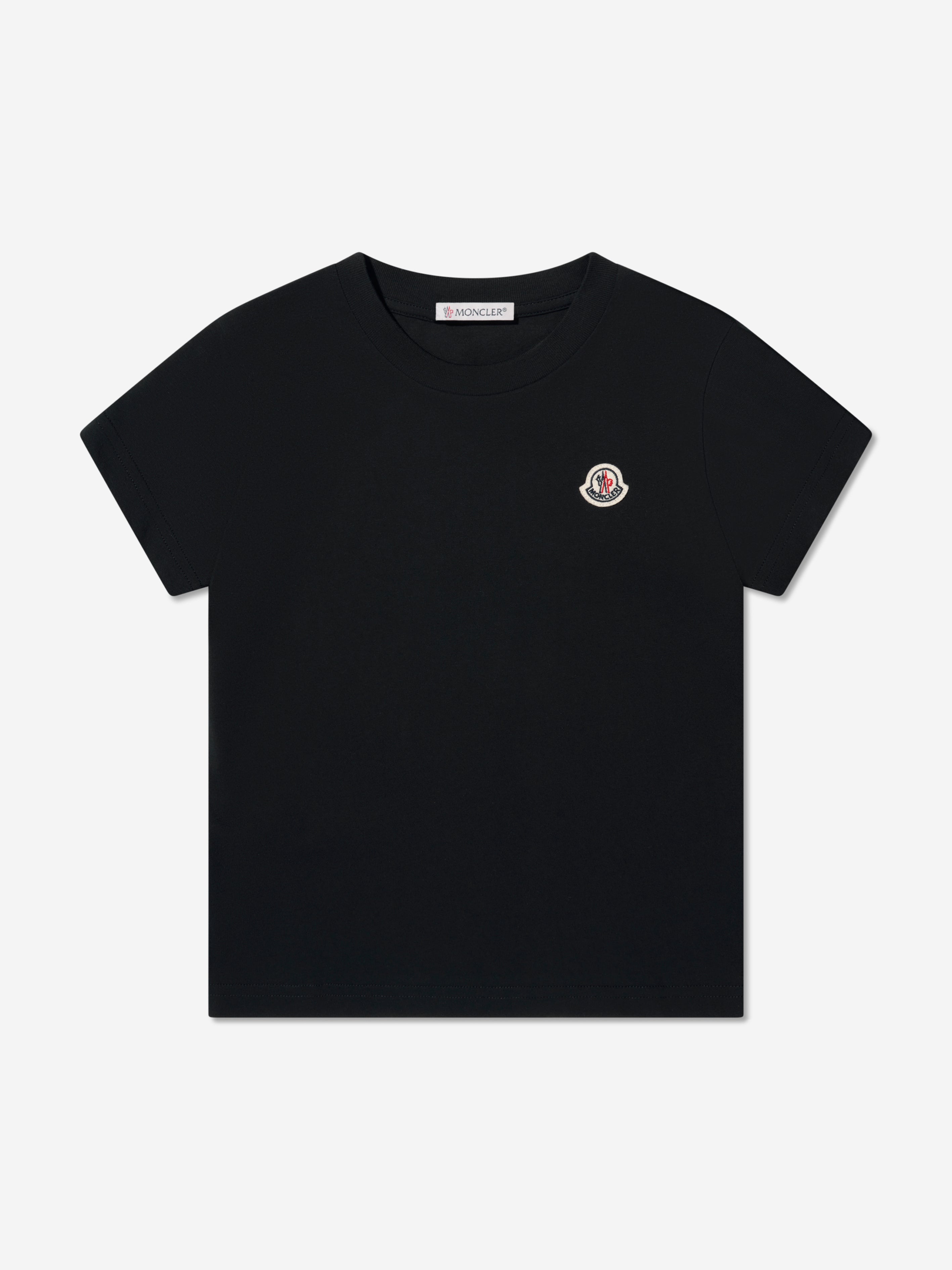 Moncler Enfant Boys Logo T-Shirt in Black | Childsplay Clothing