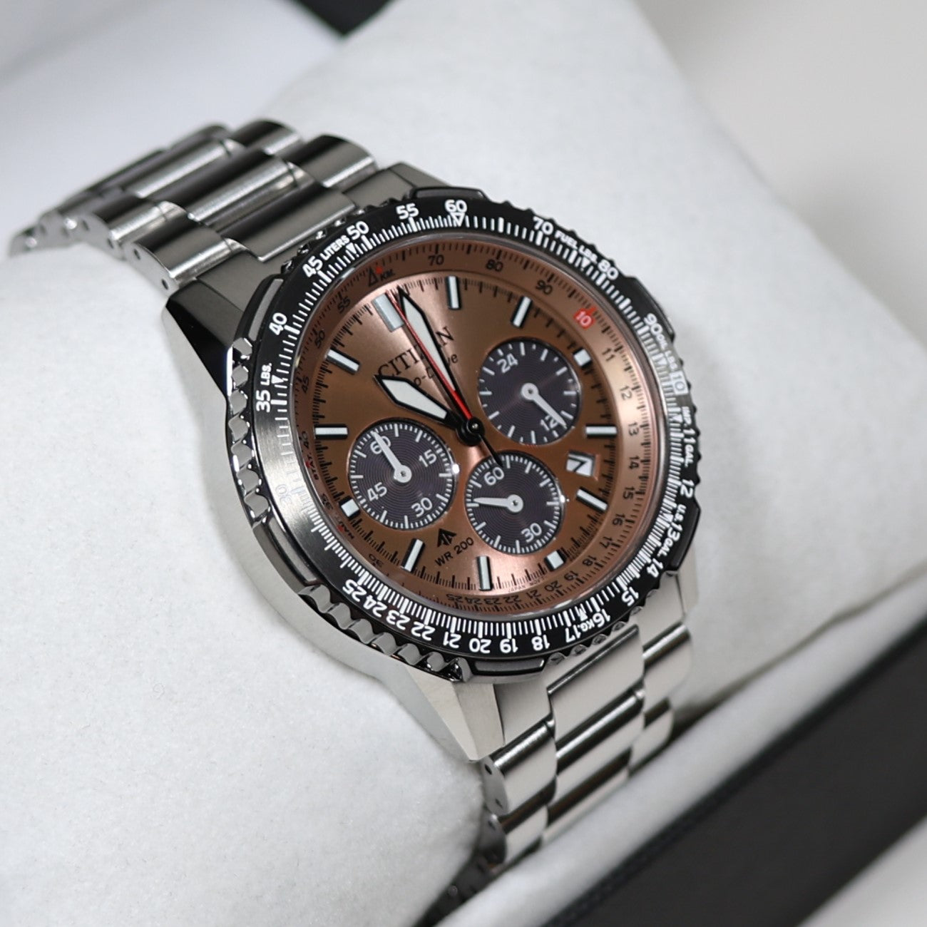 Citizen Promaster Navihawk Salmon Dial Men's Stainless Steel Watch