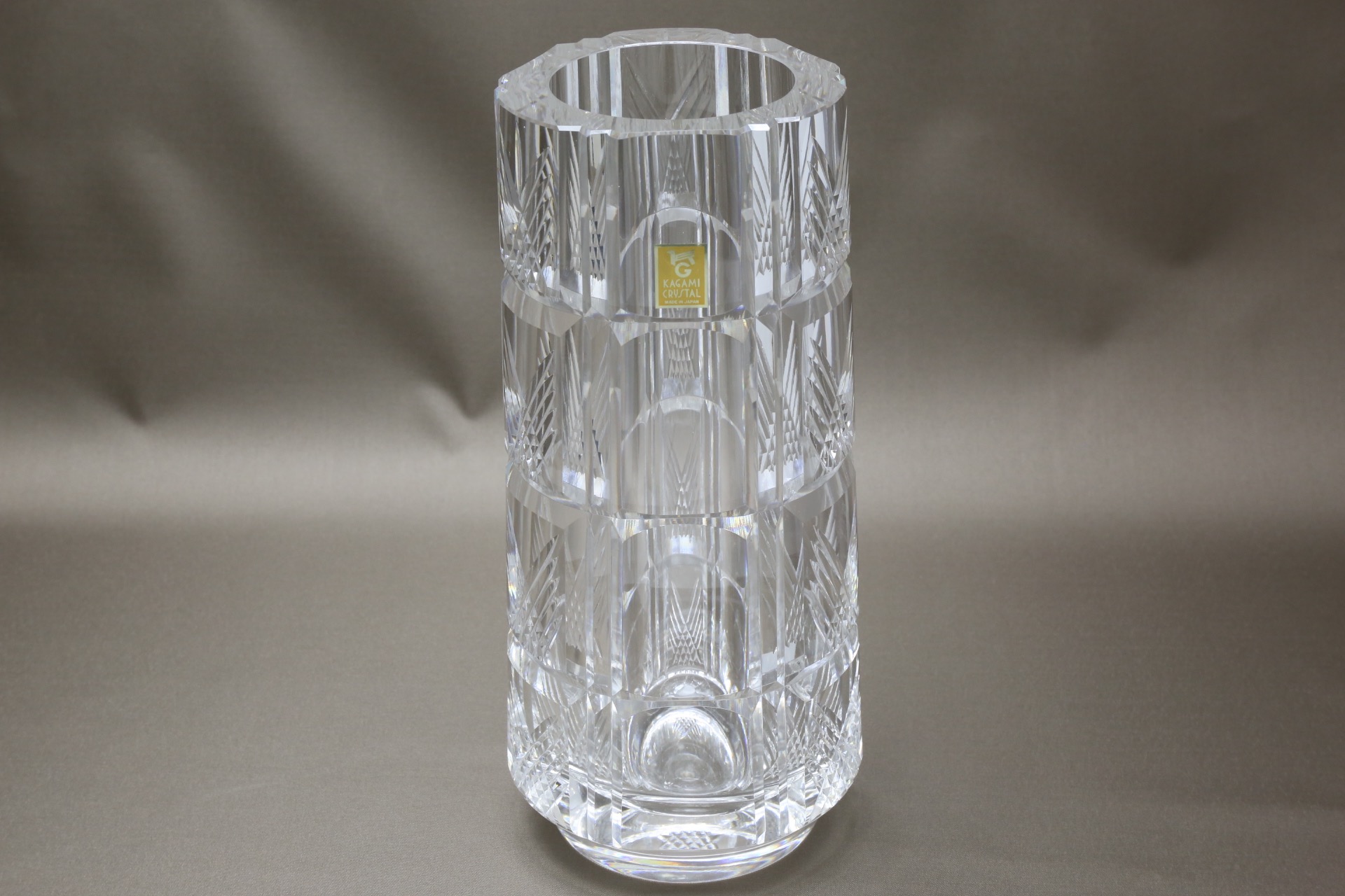 KAGAMI CRYSTAL 花瓶 F26-871CAU カガミクリスタル カガミクリスタル