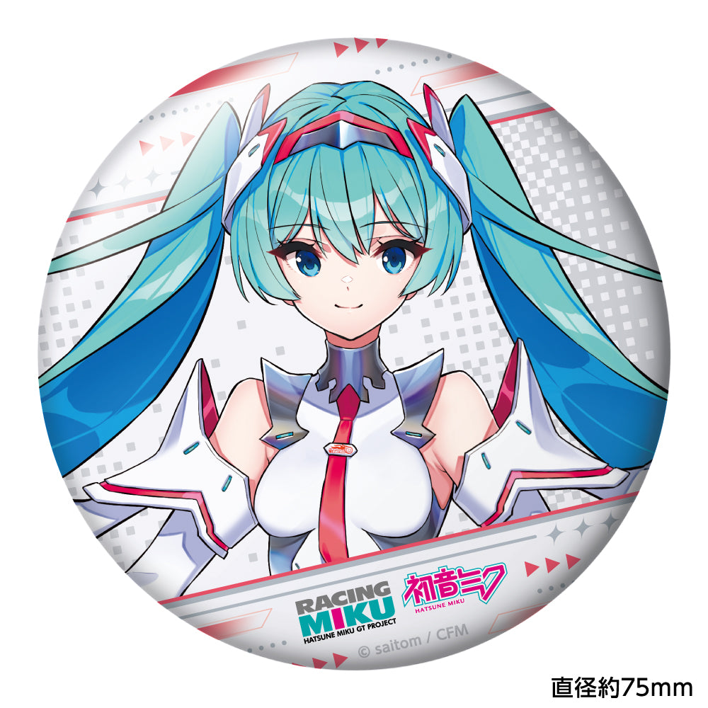 初音ミク レーシングVer.SPA 2025応援Ver. おっきめグリッター缶バッジ