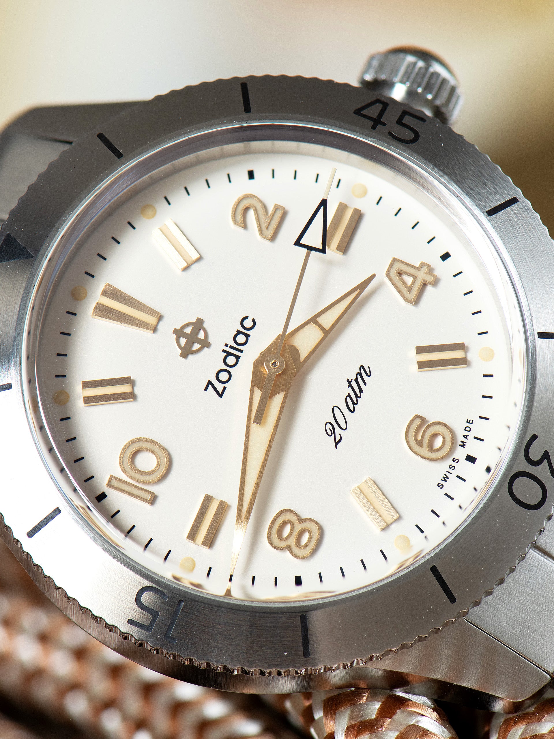 Craft + Tailored X Zodiac Super Sea Wolf 691 (Ref. ZO0002) White Dial