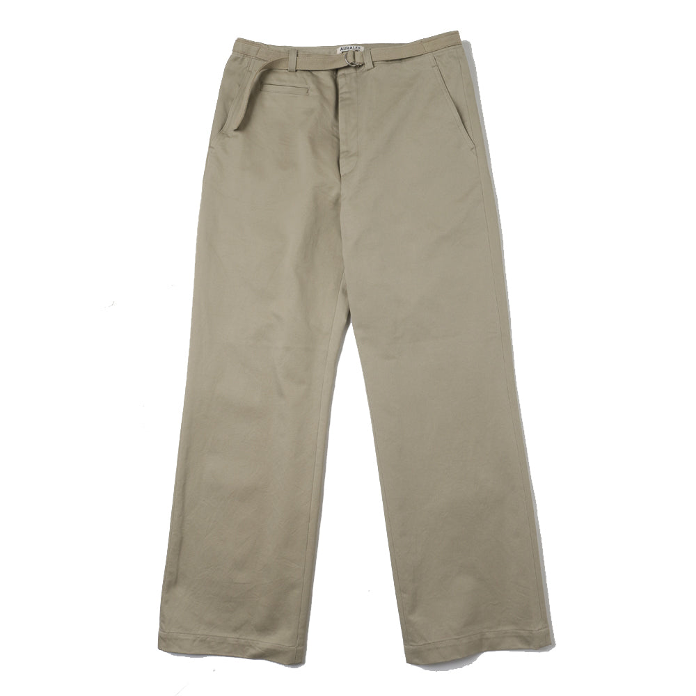 AURALEE) WASHED FINX CHINO BELTED PANTS (A25SP01FC) | AURALEE