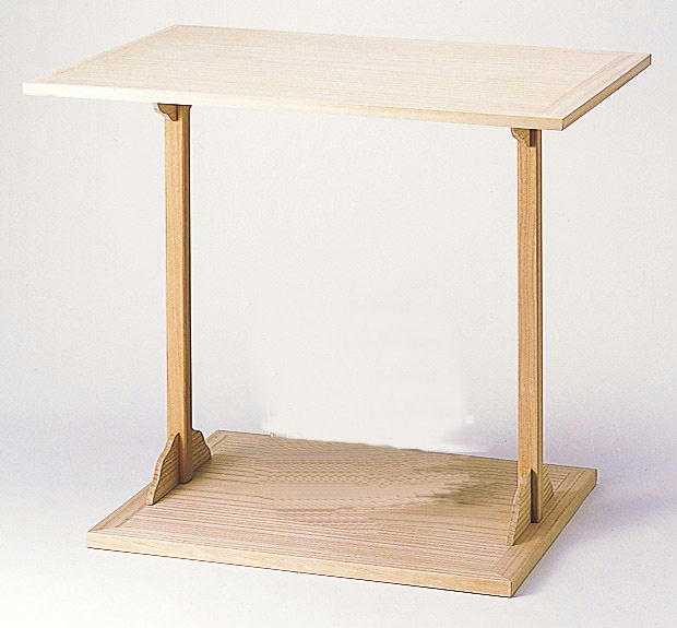 ◇[茶禅]茶道具 棚「利休形 桐木地山里棚」紙箱