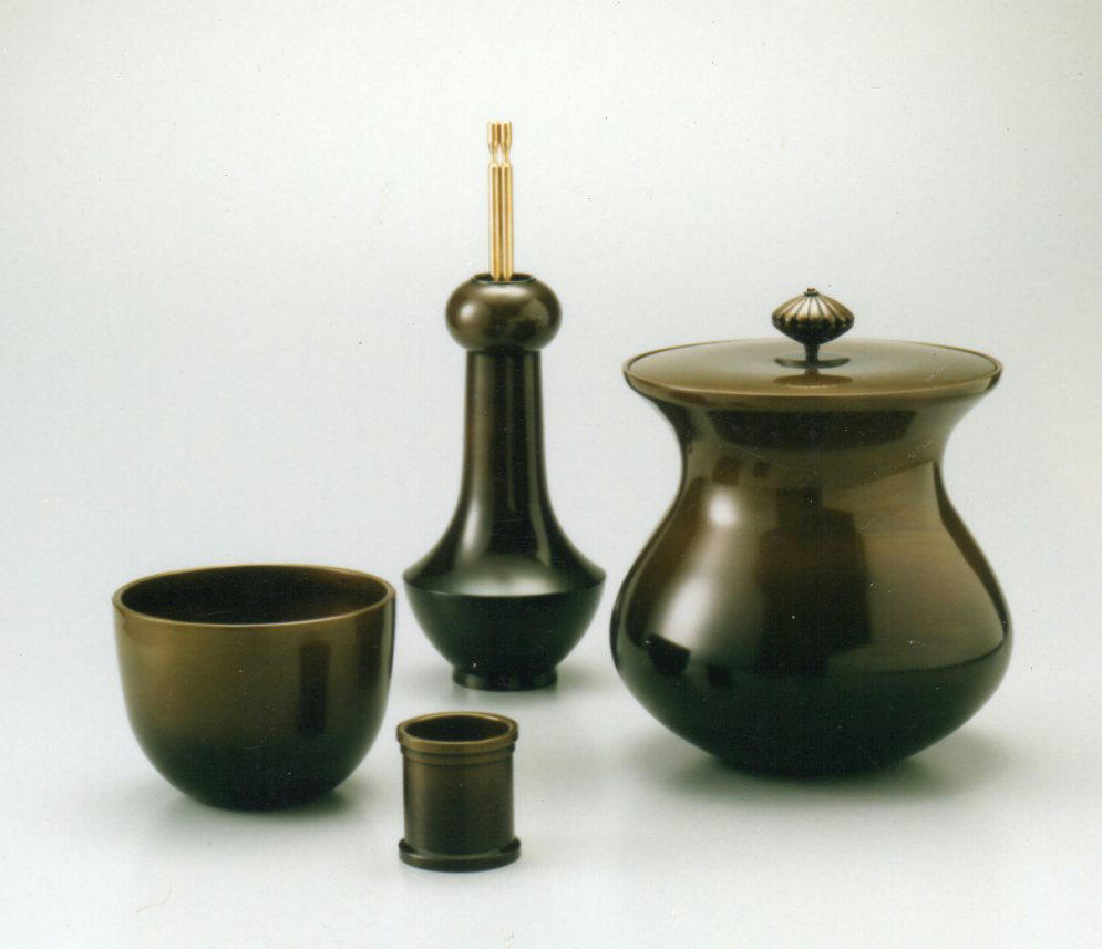 茶道具の販売｜晴山 : 唐銅の皆具