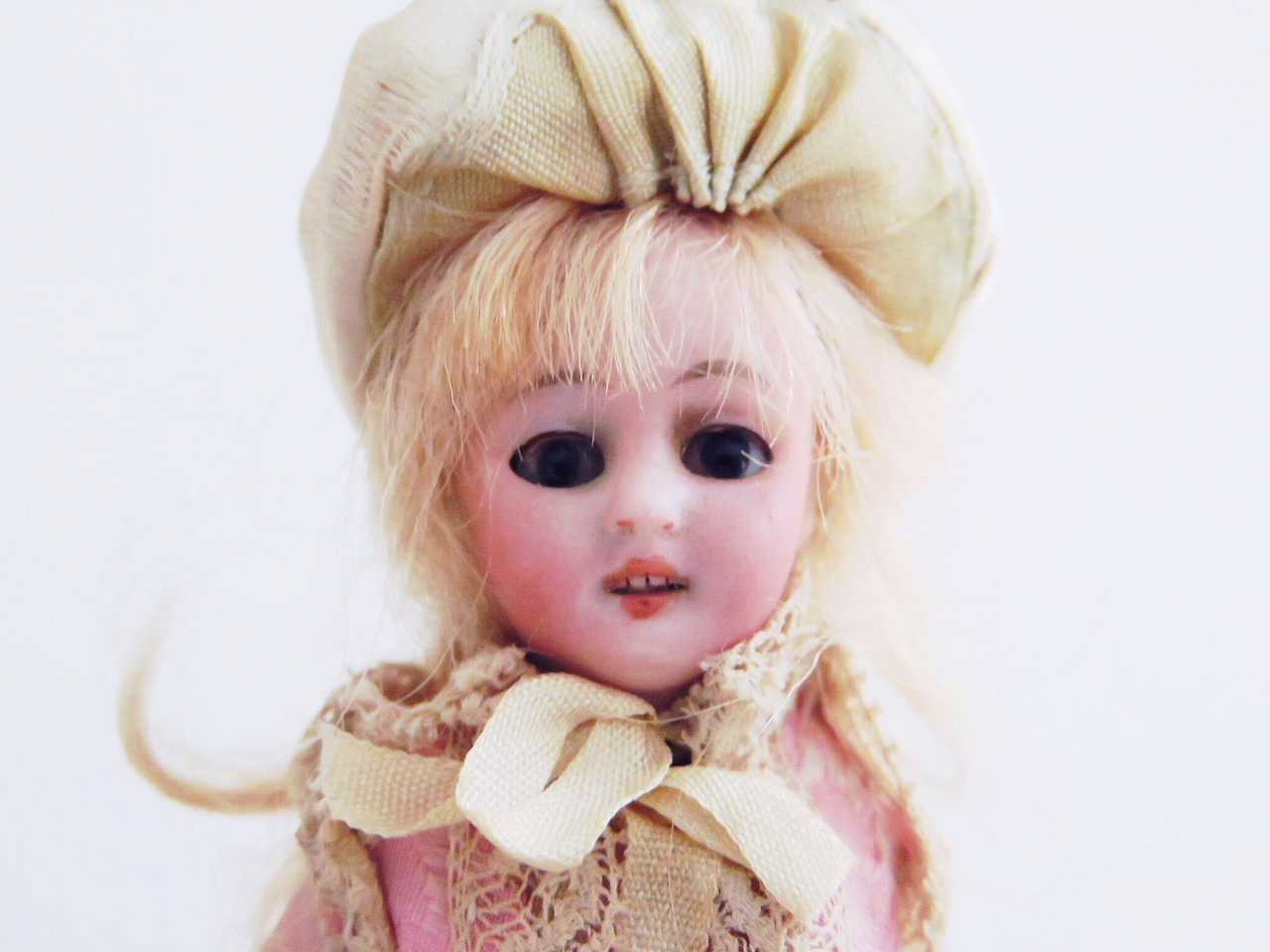 フランスアンティーク フレンチミニョネット ビスクドール ヘッド