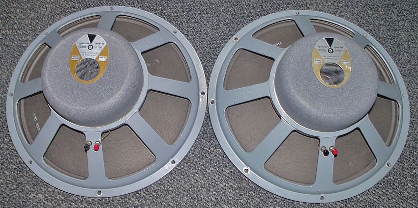 JBL D130 16Ω 38cmフルレンジ ペア フィクスドエッジ 英文取説付 JBL