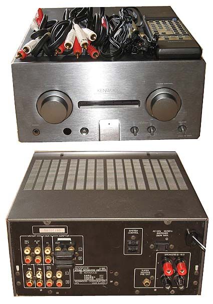 アンプ KENWOOD A-1001 KENWOOD A-1001、デザインで手を出してしまう