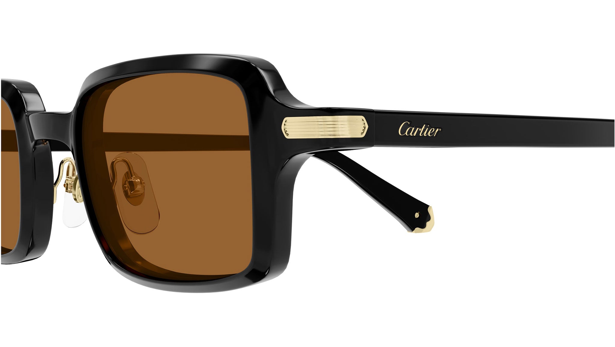 Cartier Première CT0539S Sunglasses 003 Shiny Black - eye-oo.com