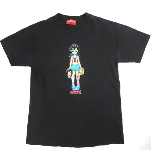 Vintage Hook-Ups T-shirt Skate Skateboard Jeremy Klein Chainsaw