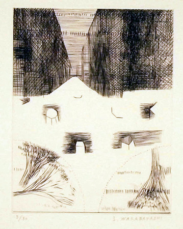 ジャン・コクトーペン画「接吻」（鑑定書付）