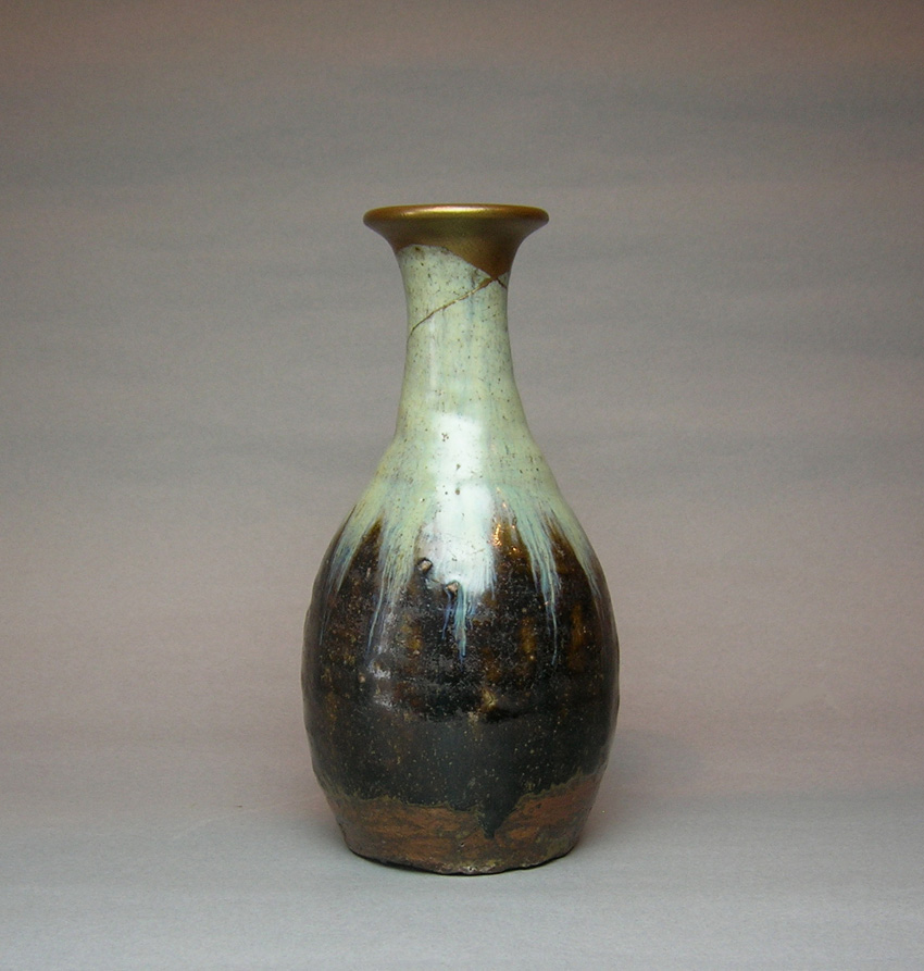 徳利□朝鮮唐津 花生け花瓶 置物 オブジェ 酒器 パンダ柄 古玩 骨董品