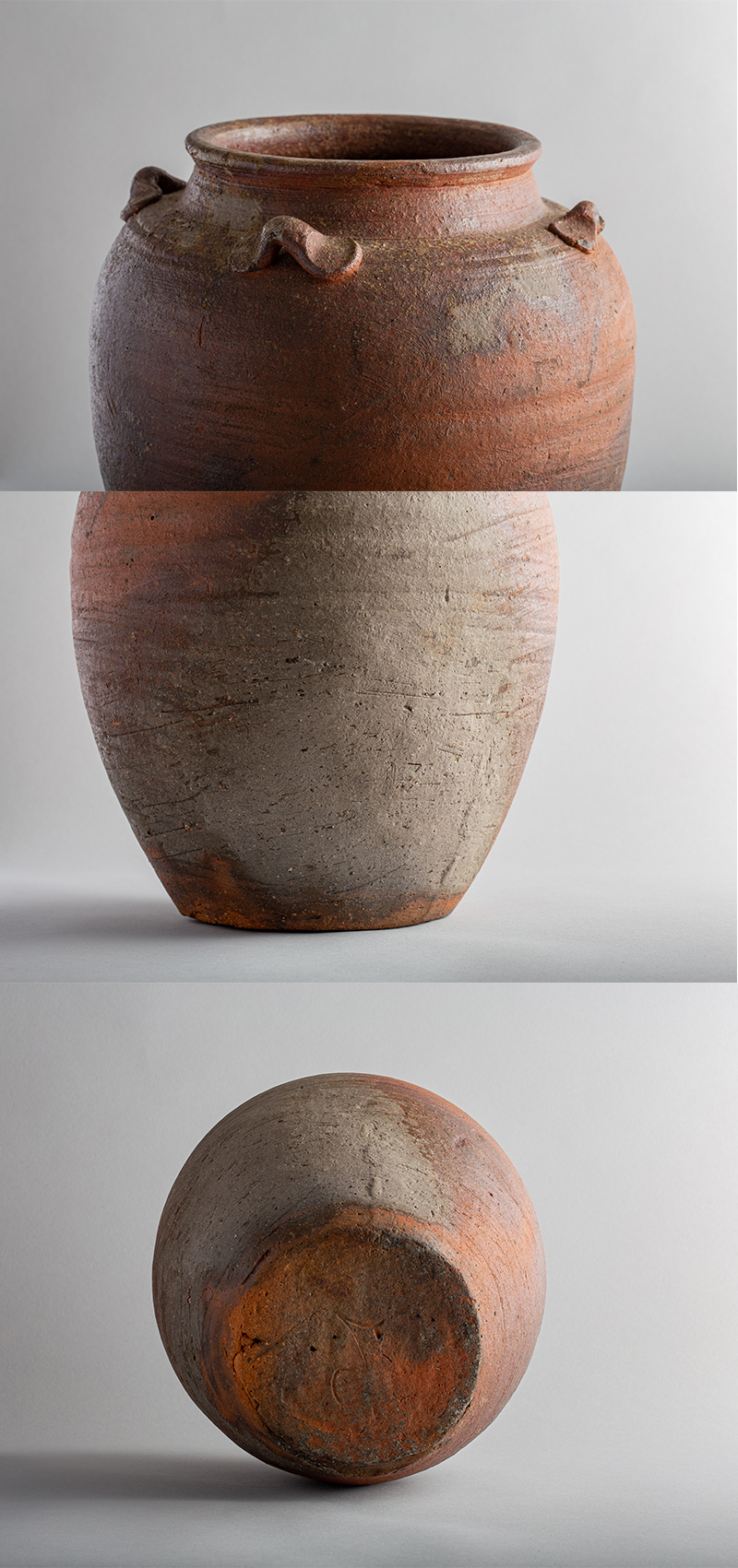 桃山時代保証】古備前壷/焼物/重量2,7kg/掛軸/名家伝来/AB-47 桃山時代